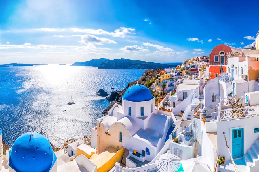 Wycieczka na wyspę Santorini.